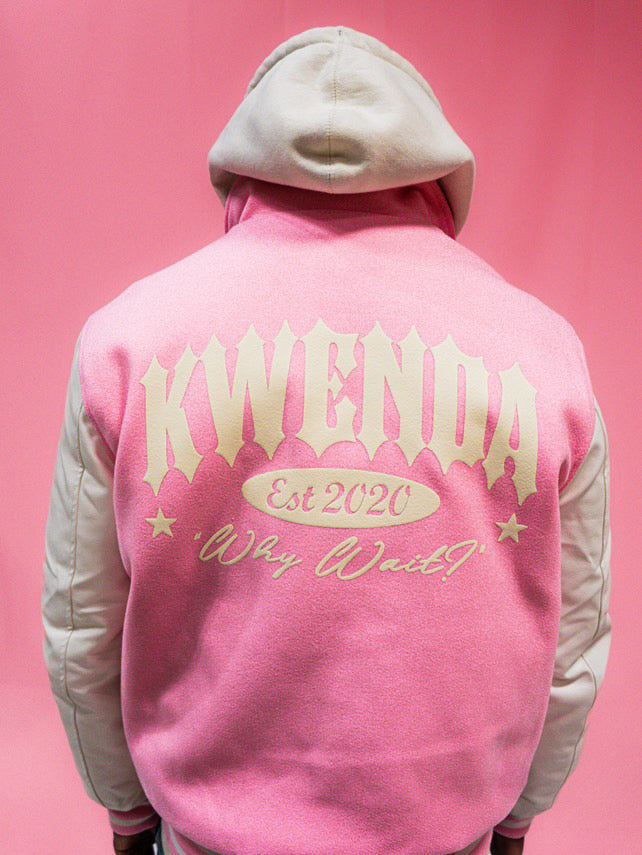 Pink Kwenda Varsity Jacket