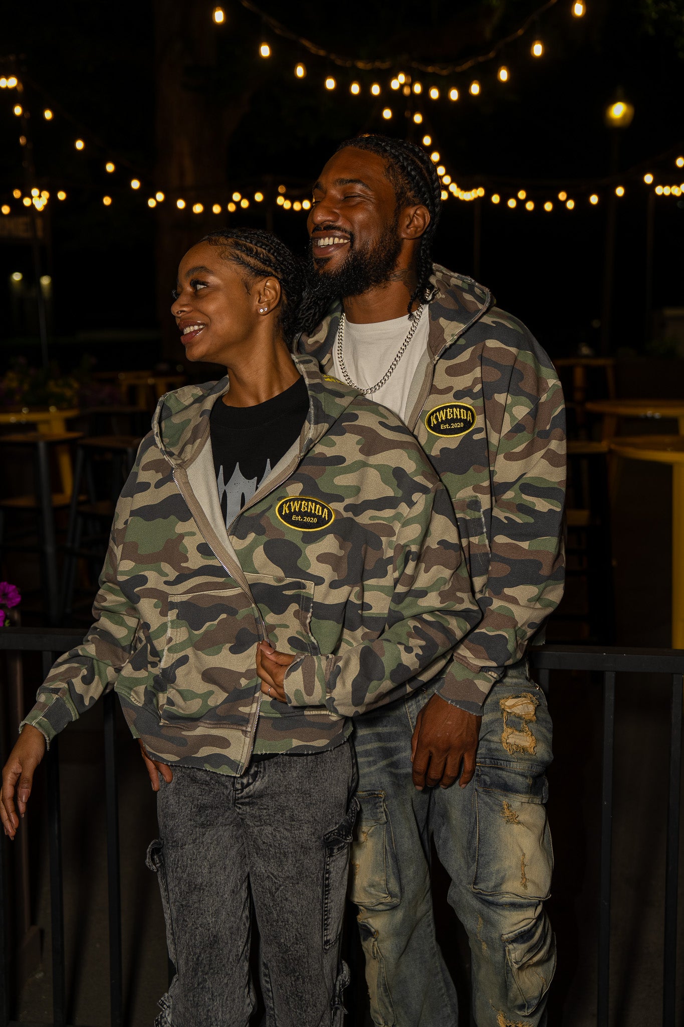 Distressed Camo Hoodie