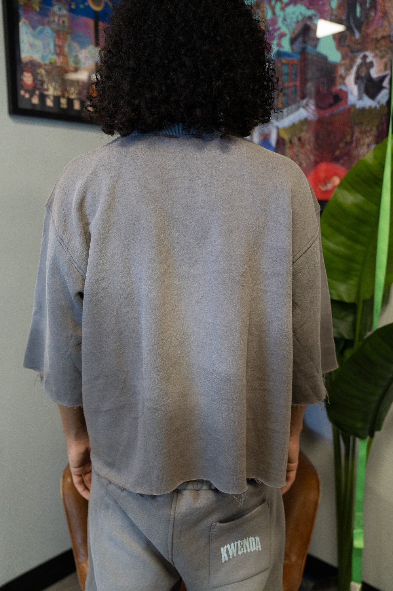 Stone Gray Cropped Sweater