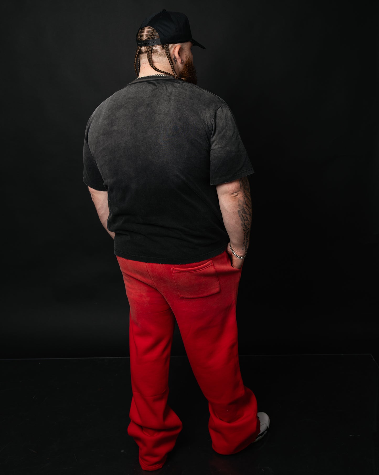 Red Faded Sweatpants