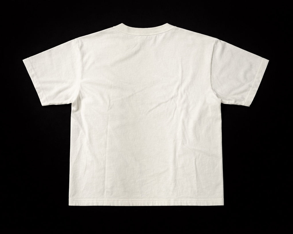 Cream And Red Boxy Tee