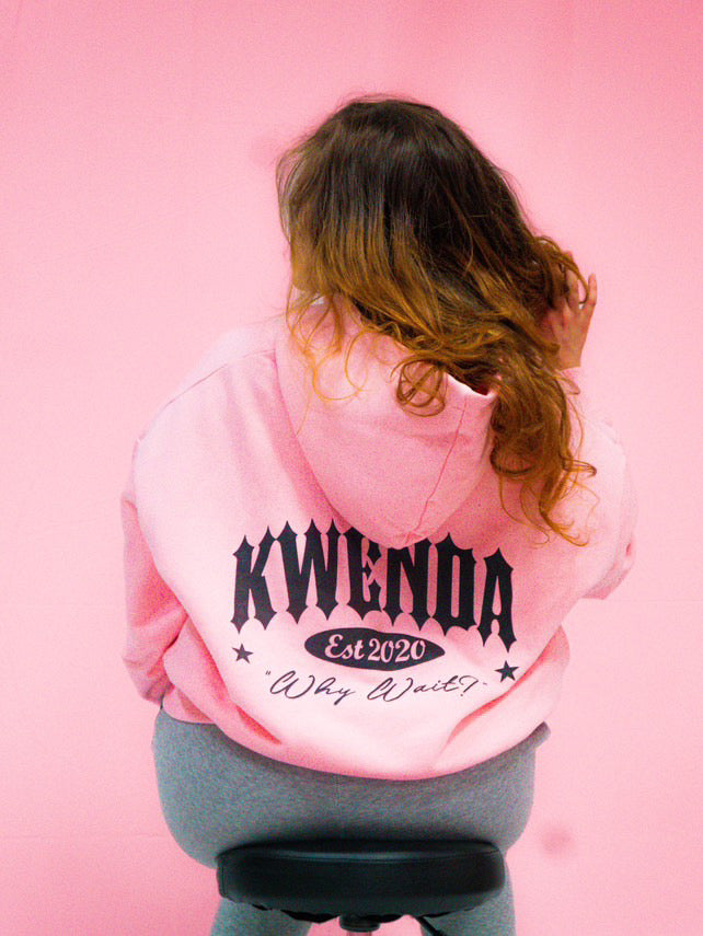 Pink Kwenda Full-Zip Hoodie