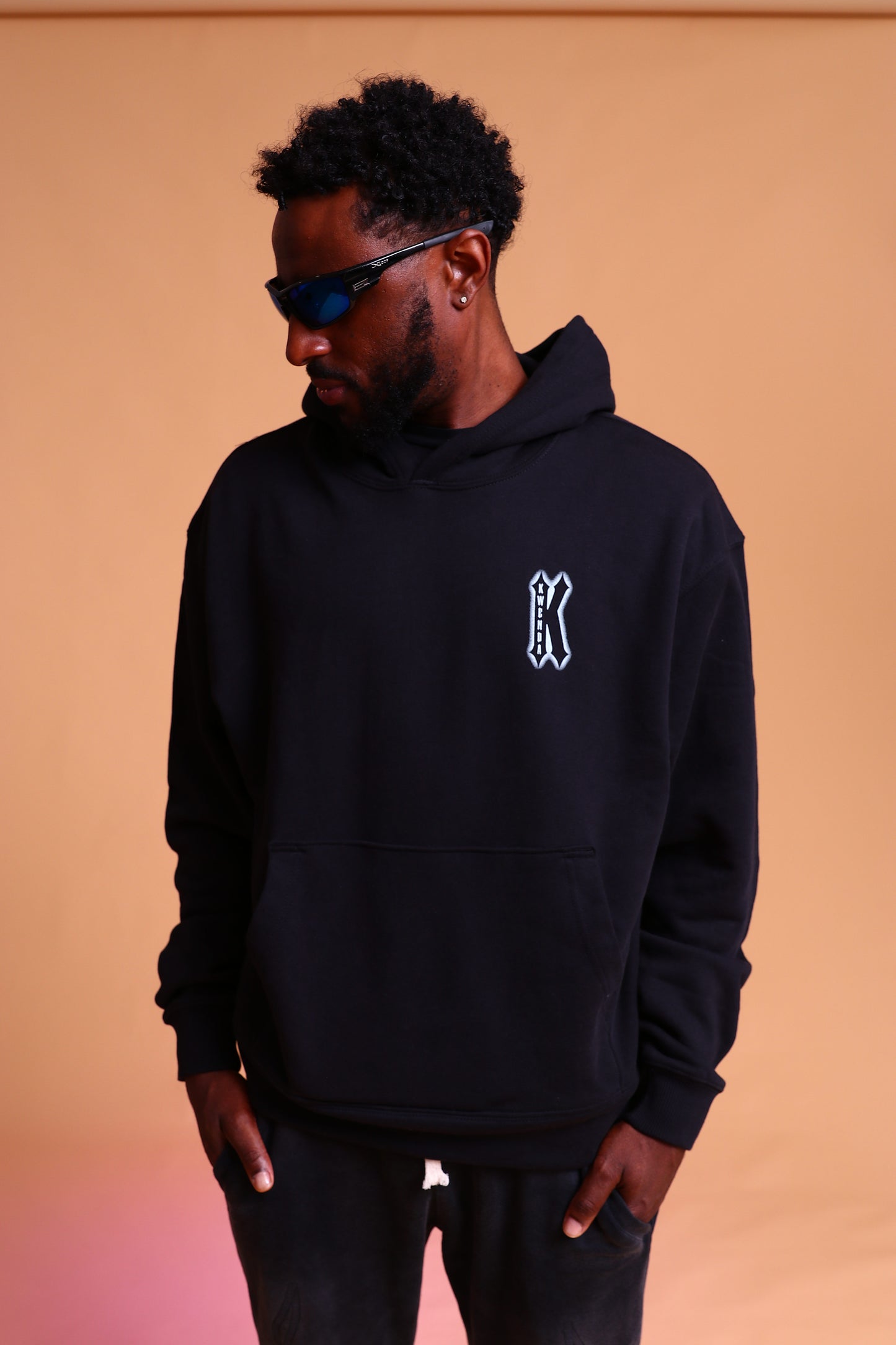 Black "K" Pullover Hoodie