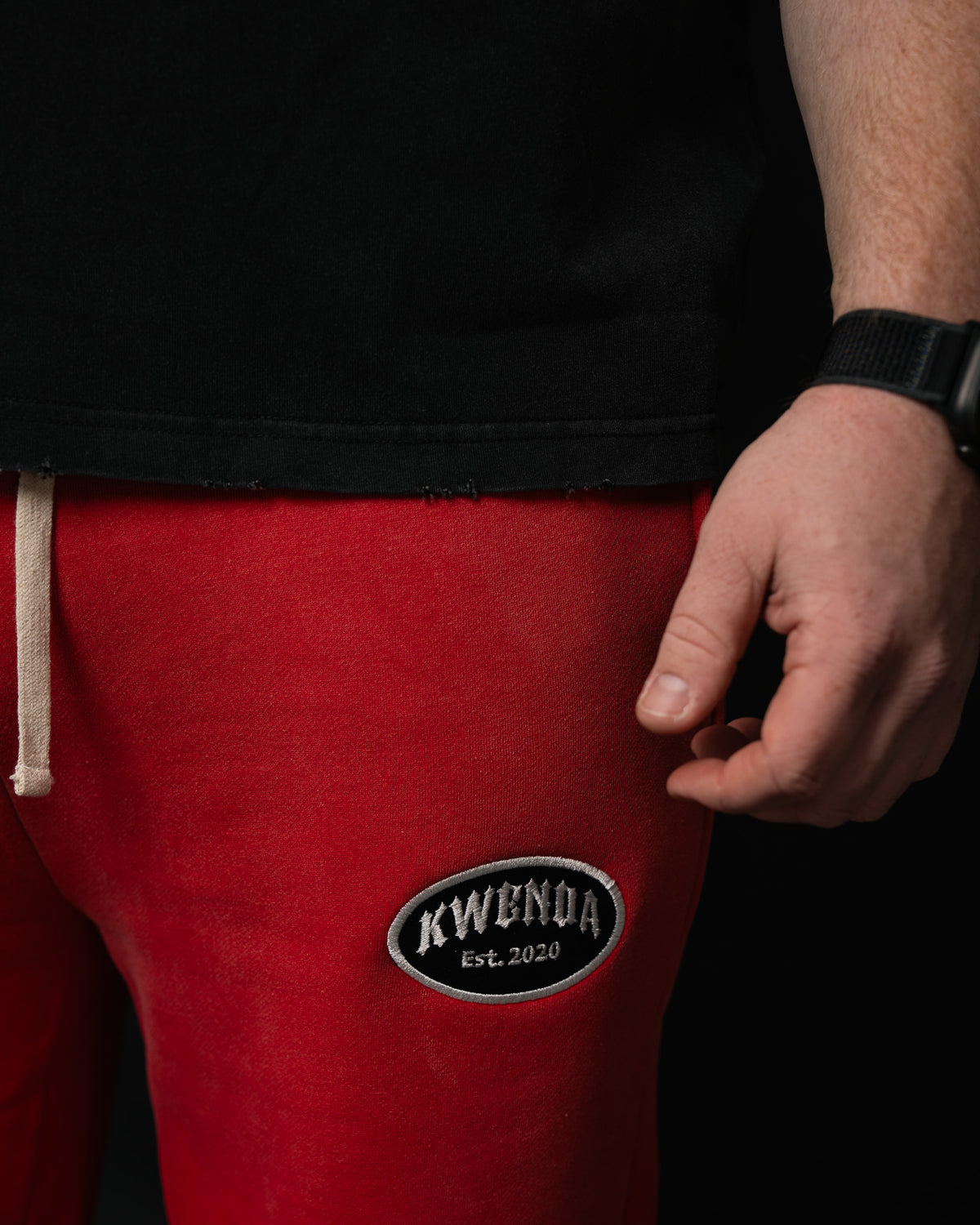 Red Faded Sweatpants