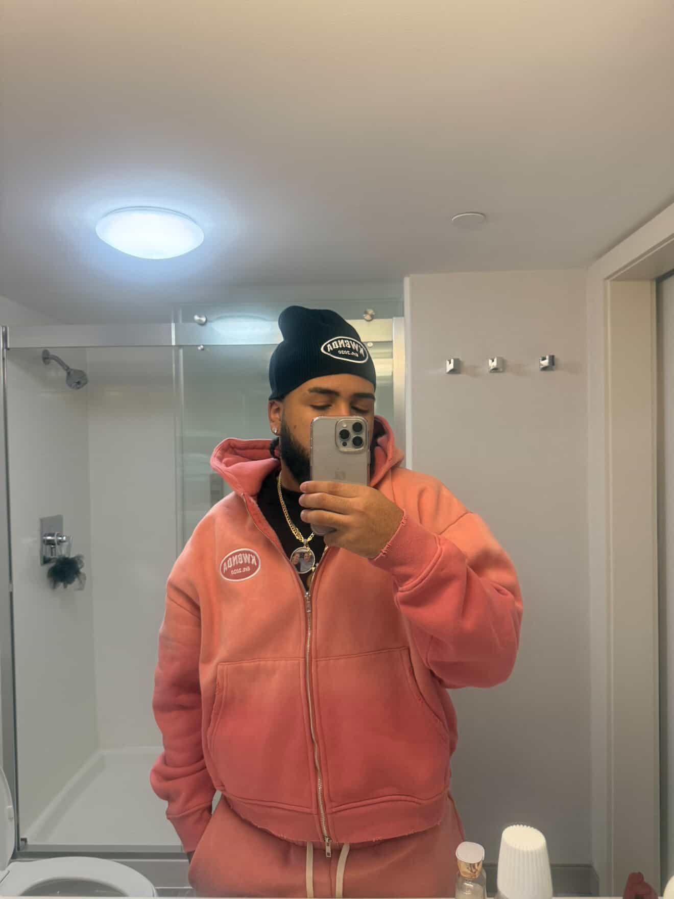 Mauve Cropped Zip Up