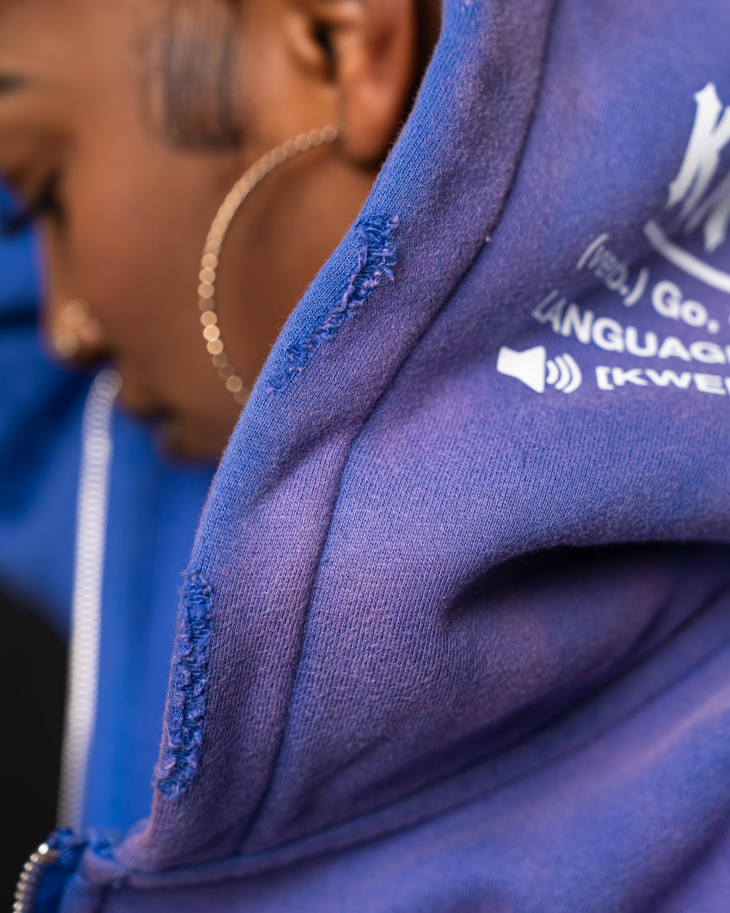 Lavender Cropped Zip Up