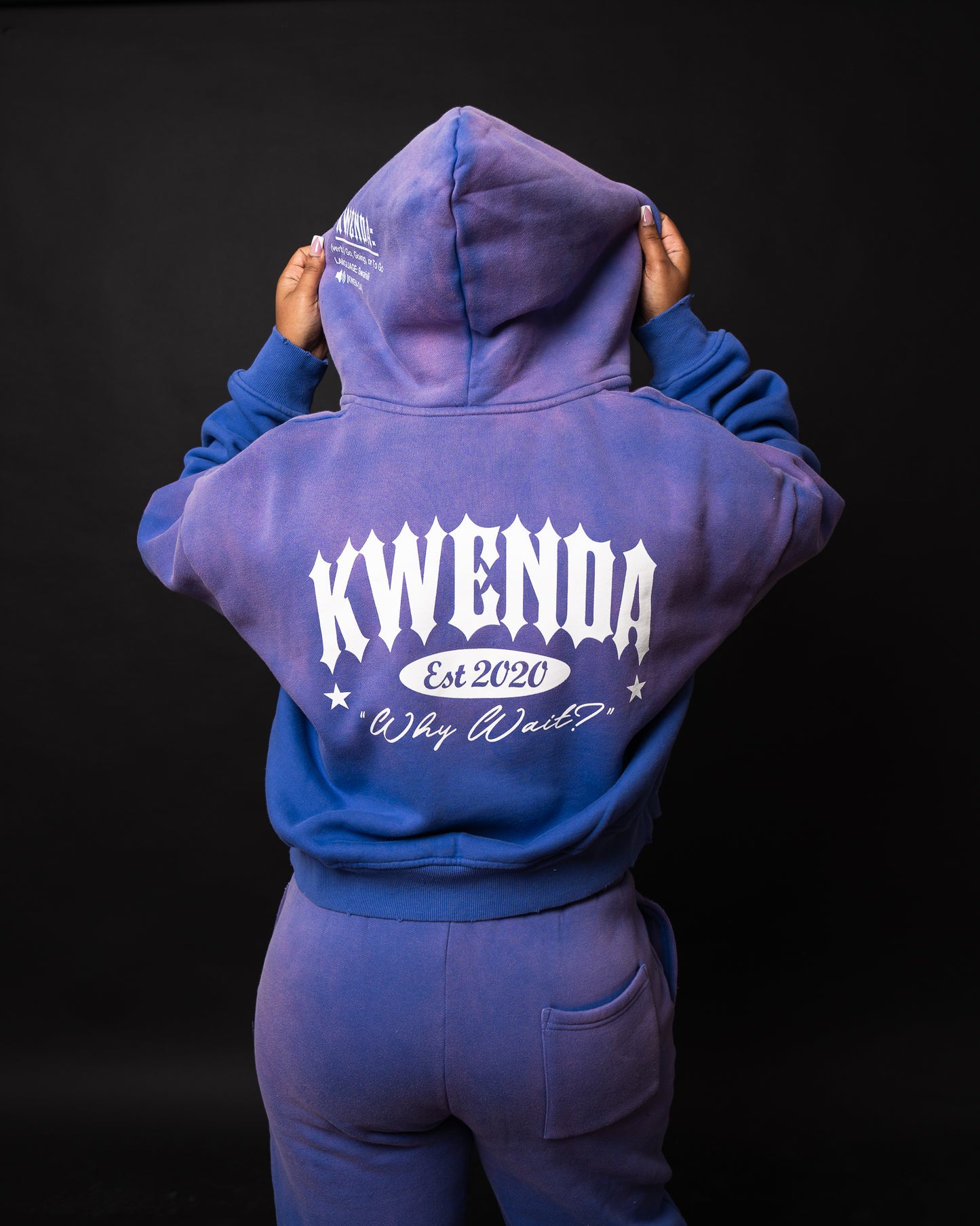 Lavender Cropped Zip Up