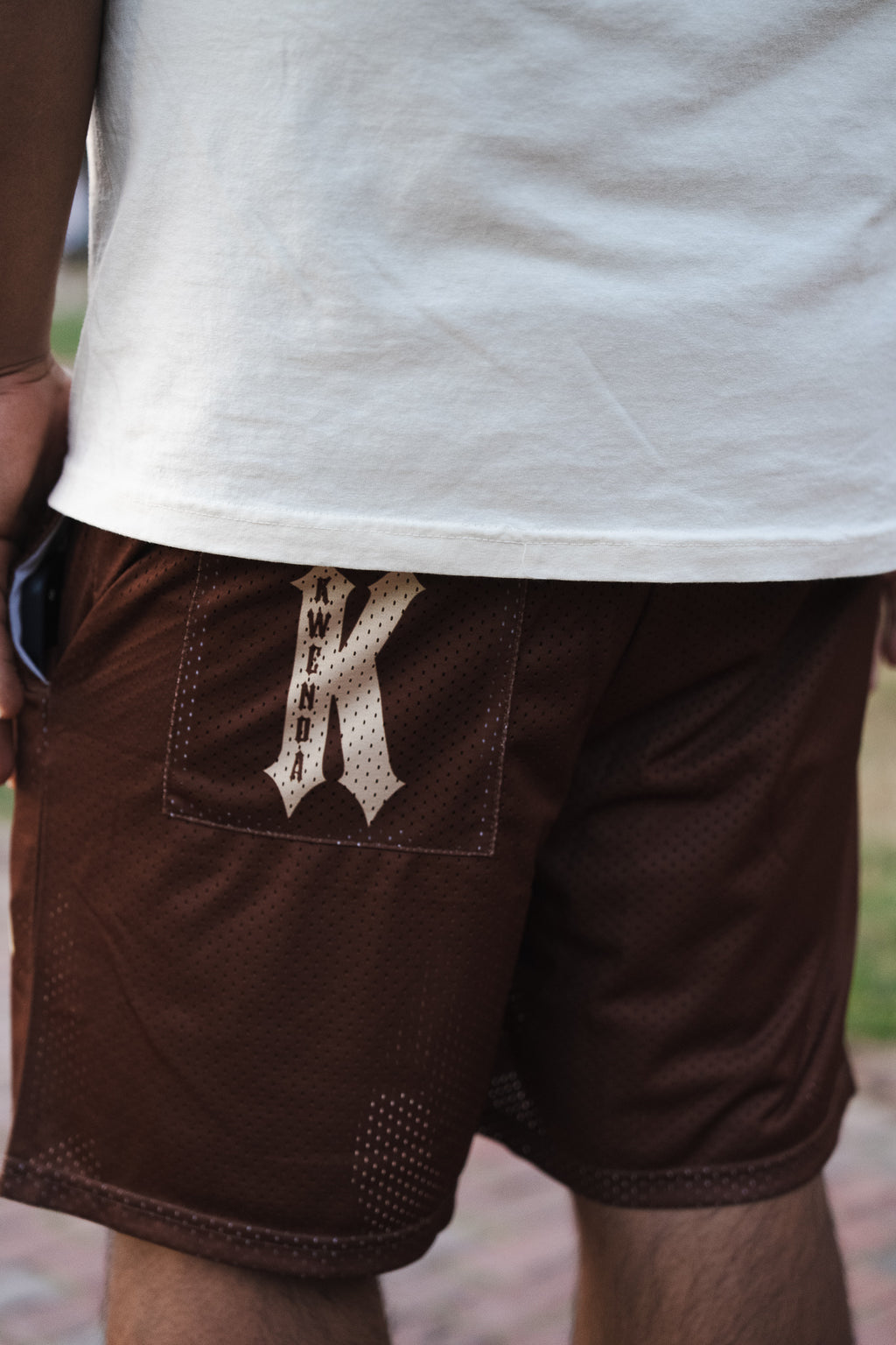 Brown/Cream Shorts
