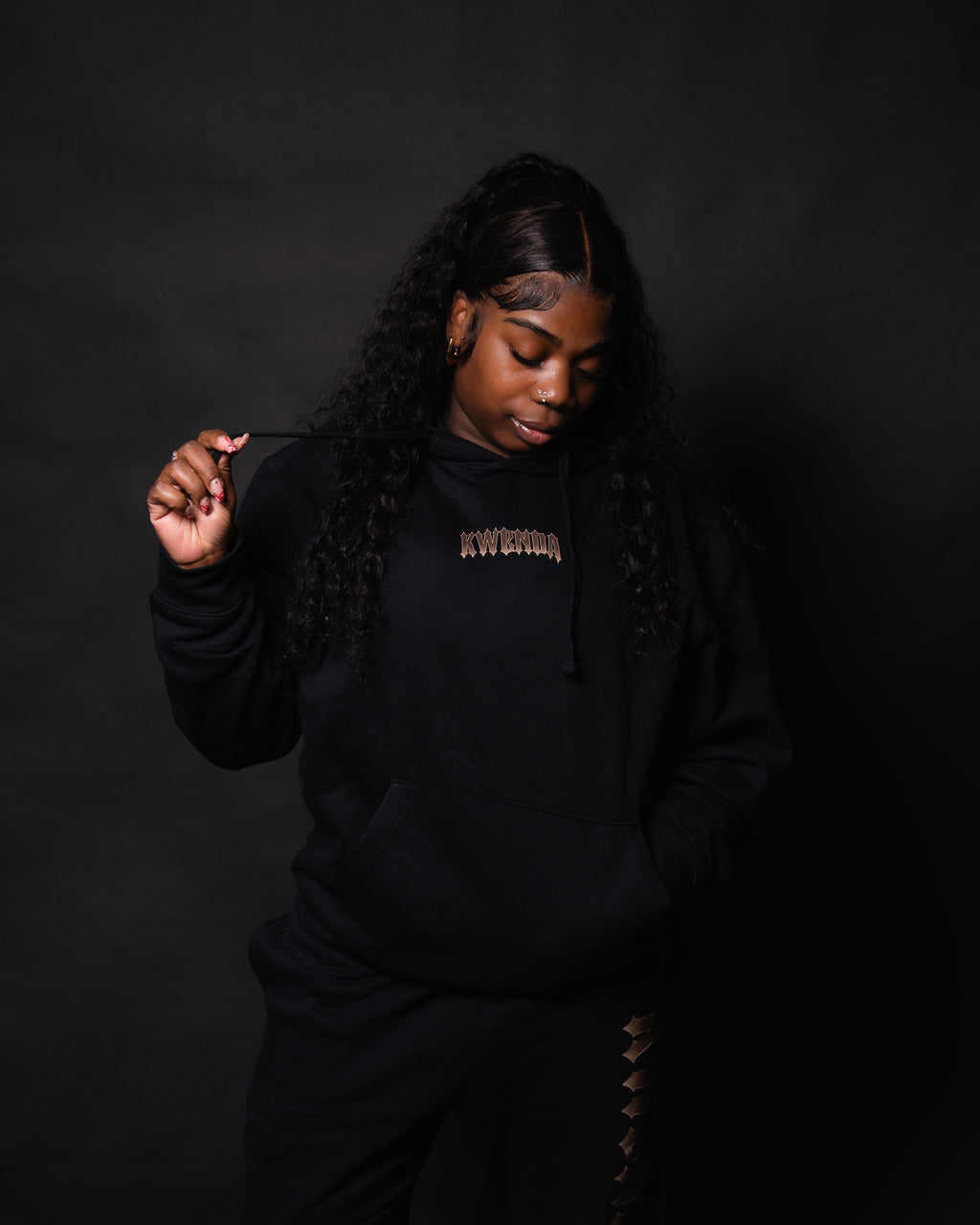 Black/ Brown Pullover