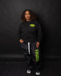 Black & Green long sleeve tee