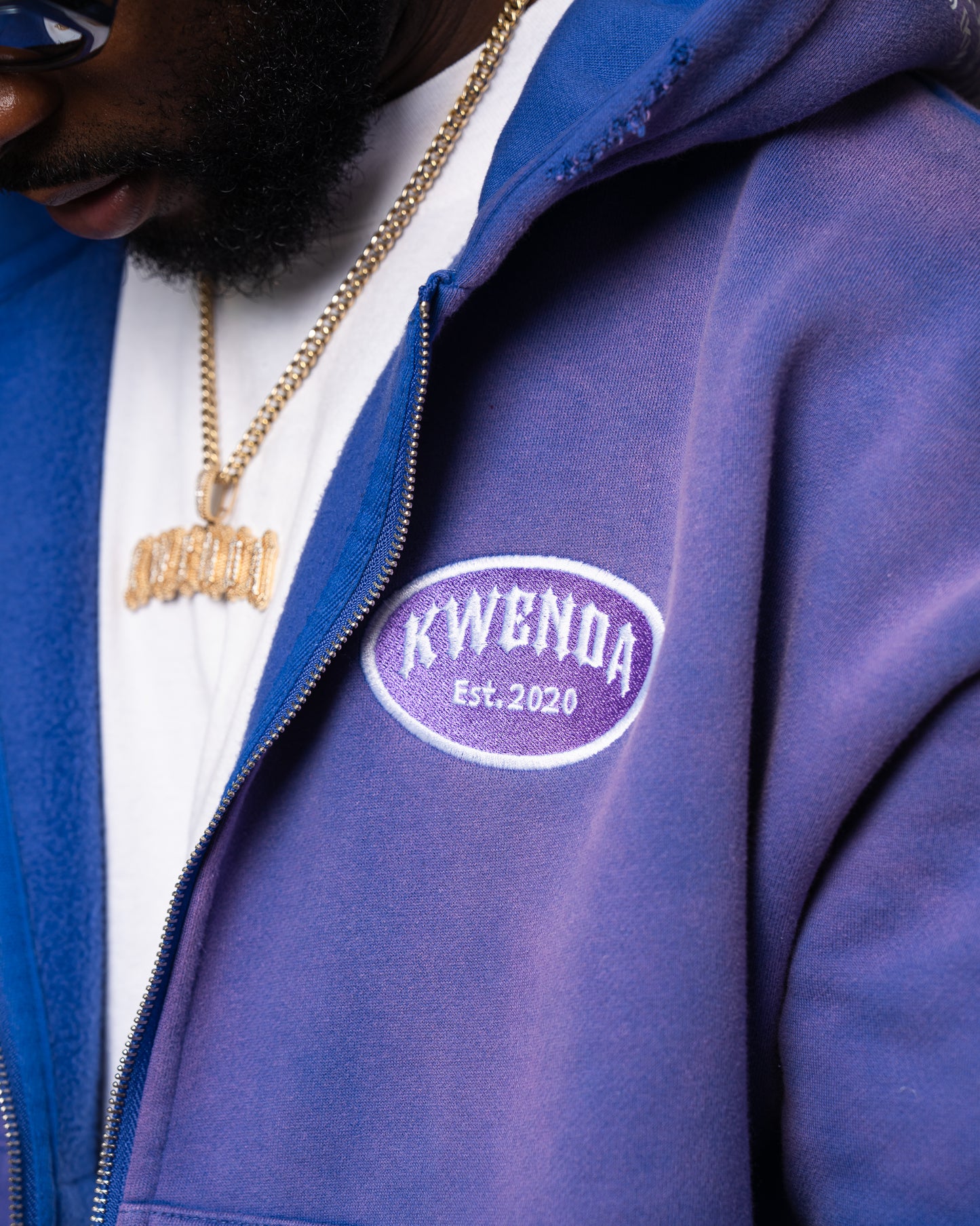 Lavender Cropped Zip Up