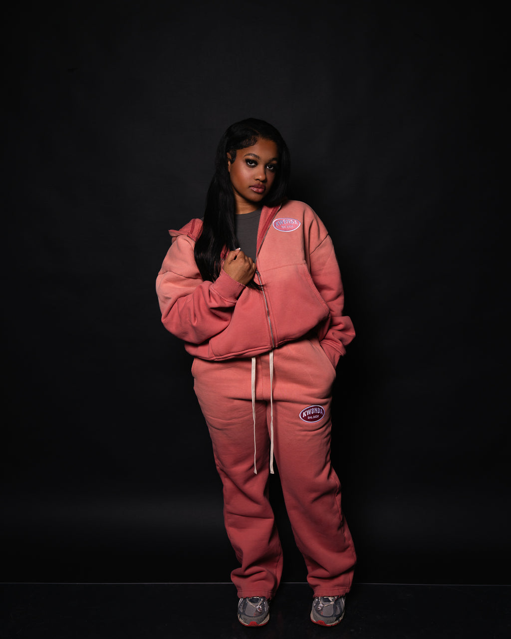 Mauve Cropped Zip Up
