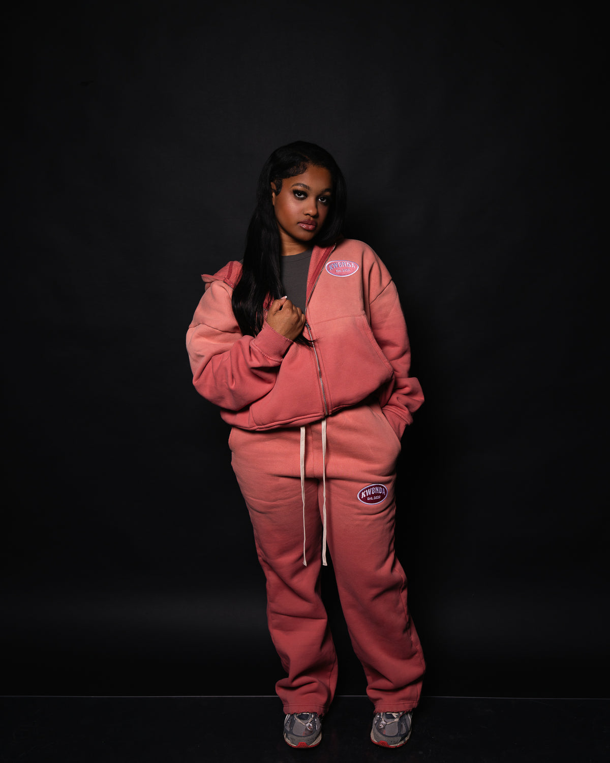 Mauve Cropped Zip Up