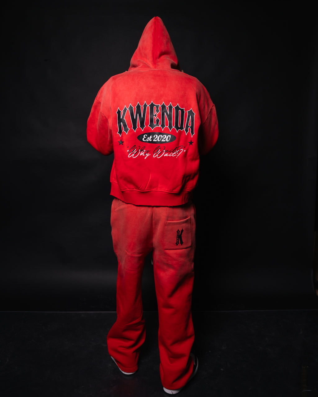 Red Faded Sweatpants