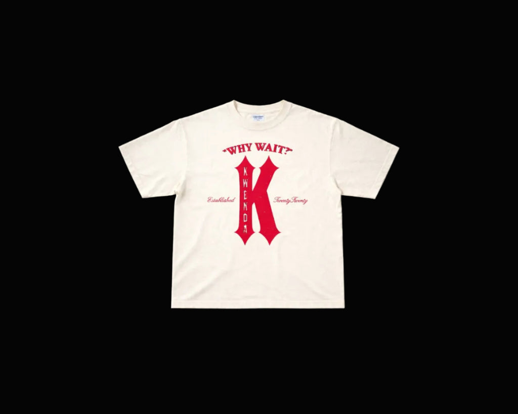 Cream And Red Boxy Tee