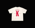 Cream And Red Boxy Tee