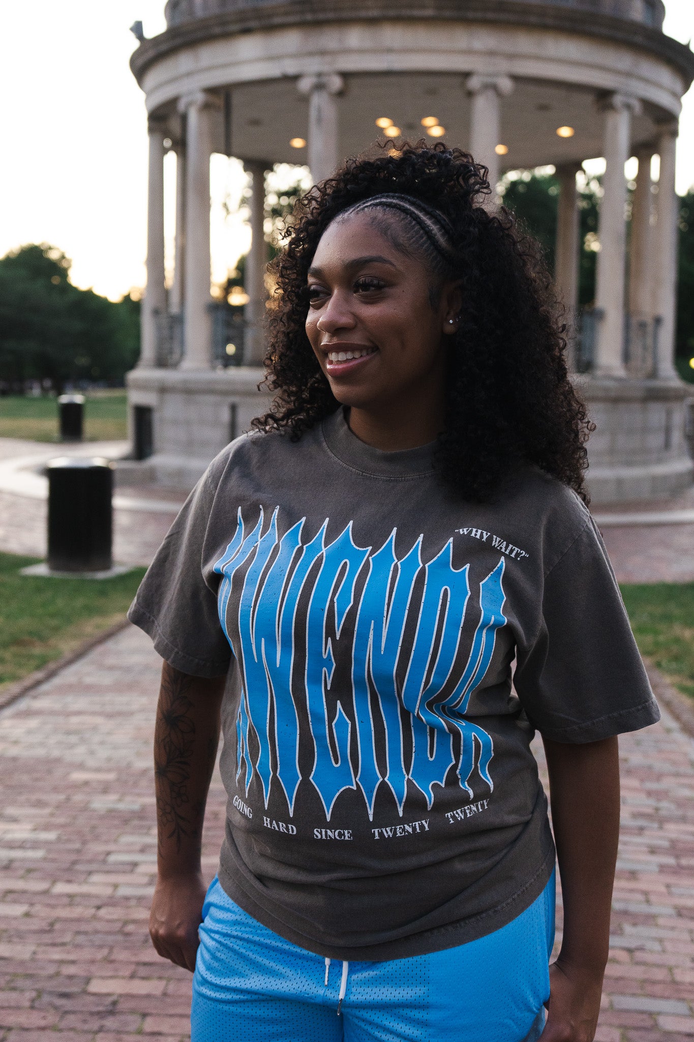 Blue And Gray Tee