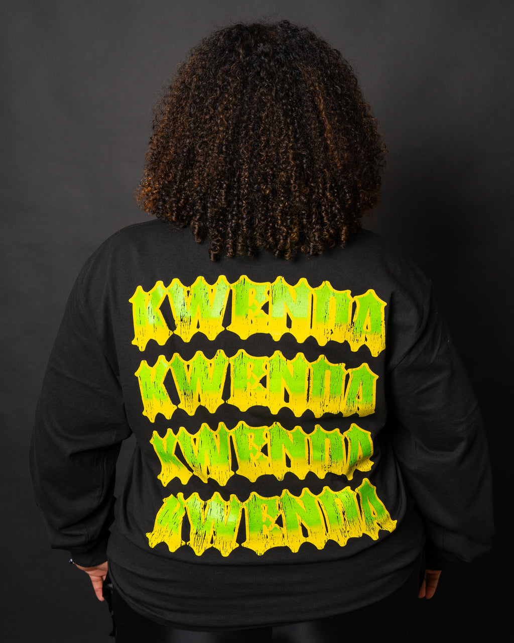 Black & Green long sleeve tee