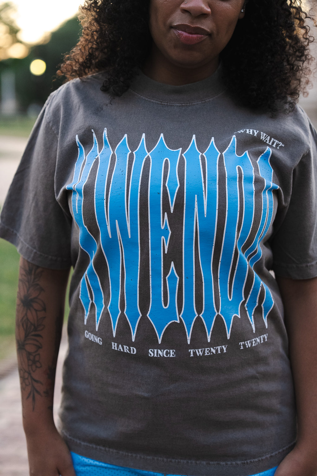 Blue And Gray Tee