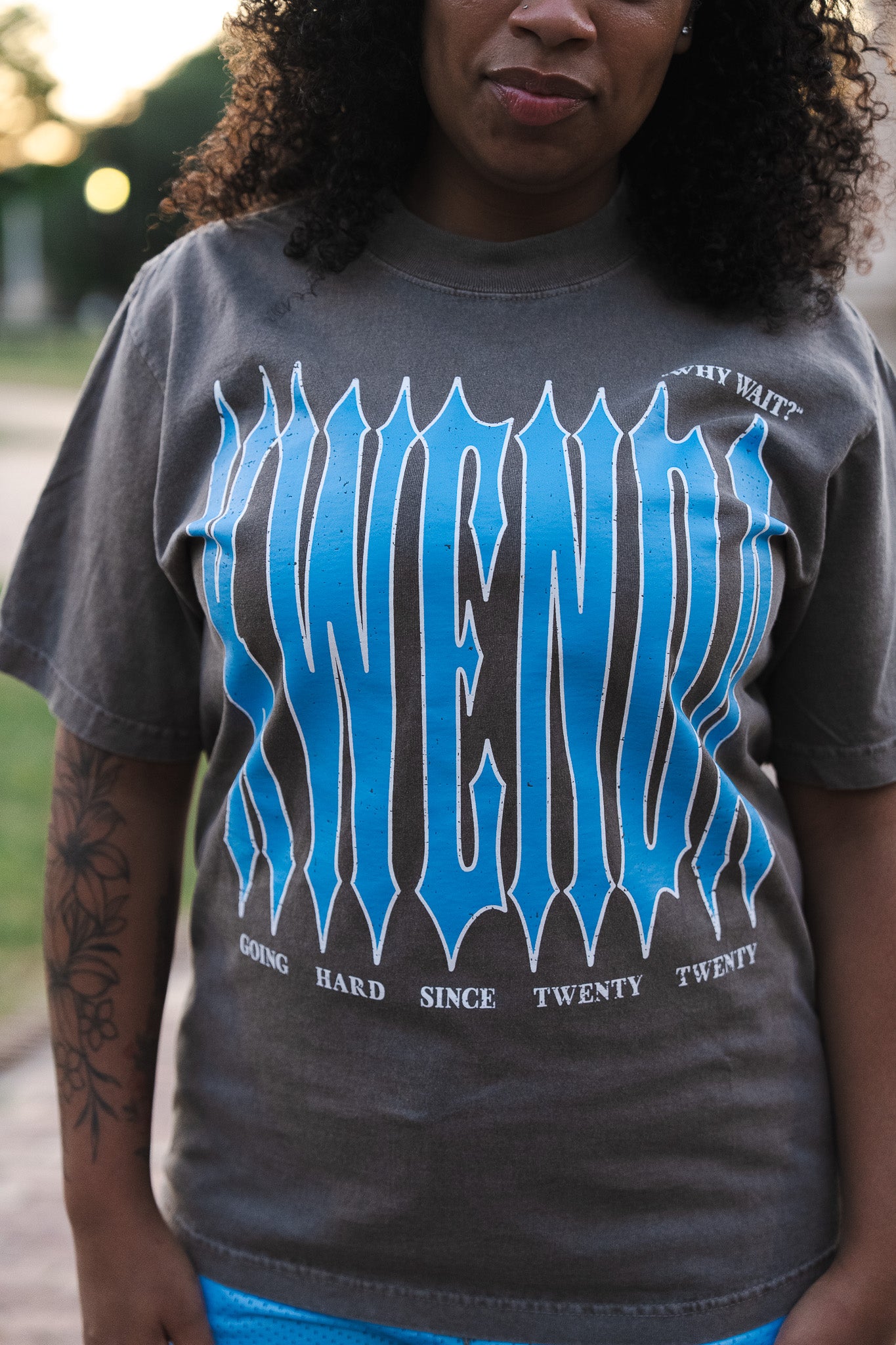 Blue And Gray Tee