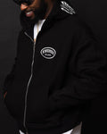 Cropped Black Zip Up