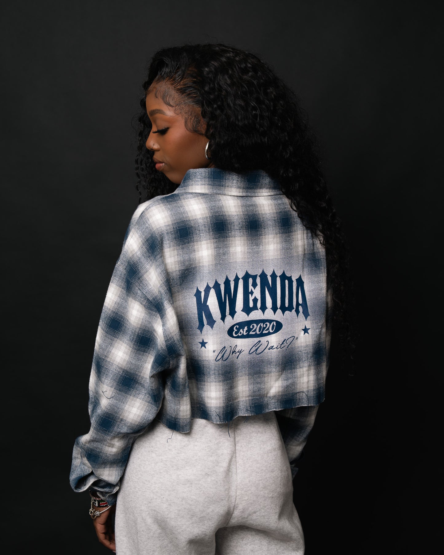 FADED Navy Blue & Gray Flannel