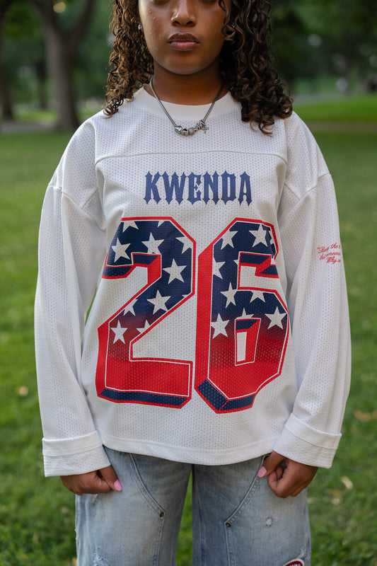 White Blue & Red Jersey