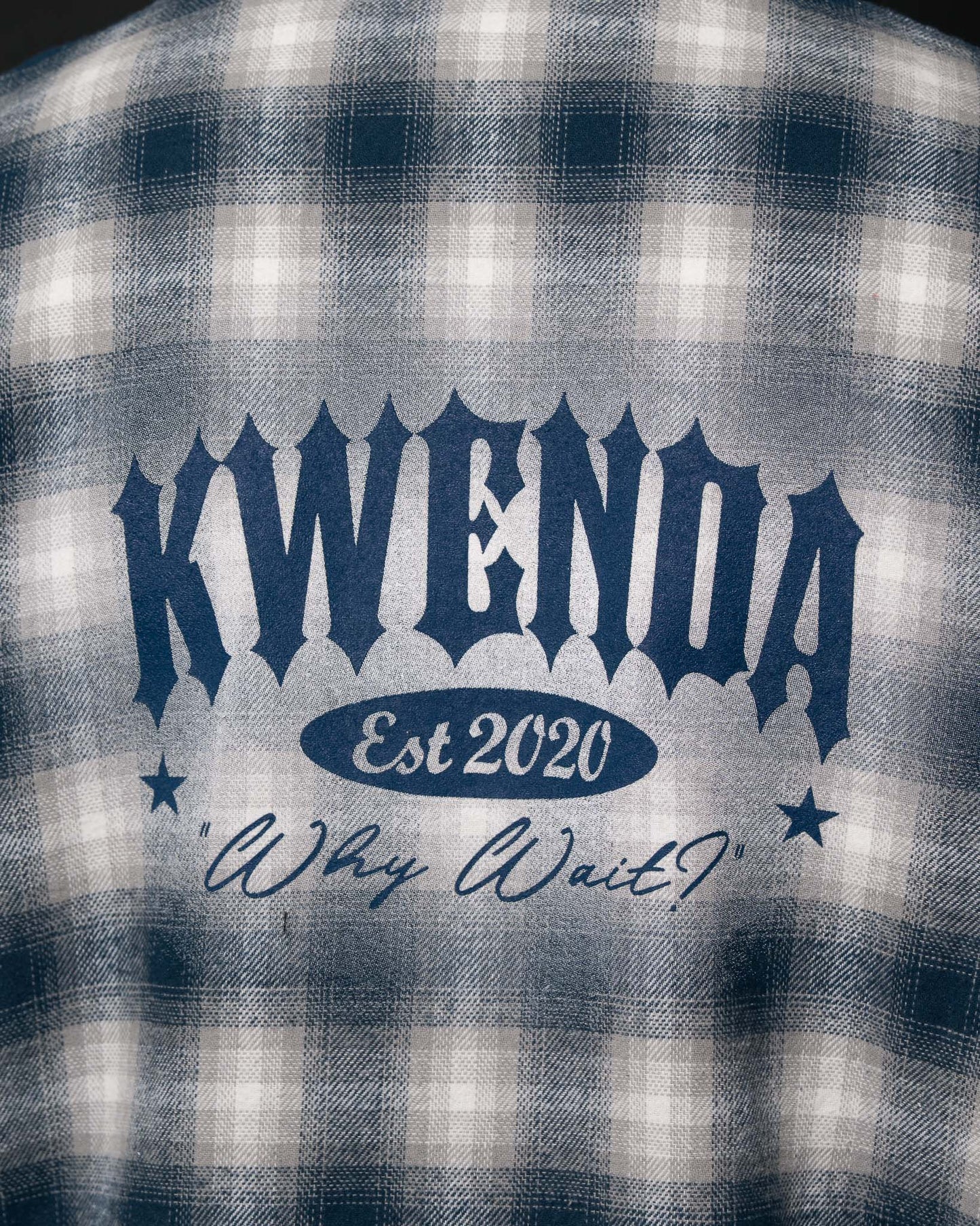 FADED Navy Blue & Gray Flannel