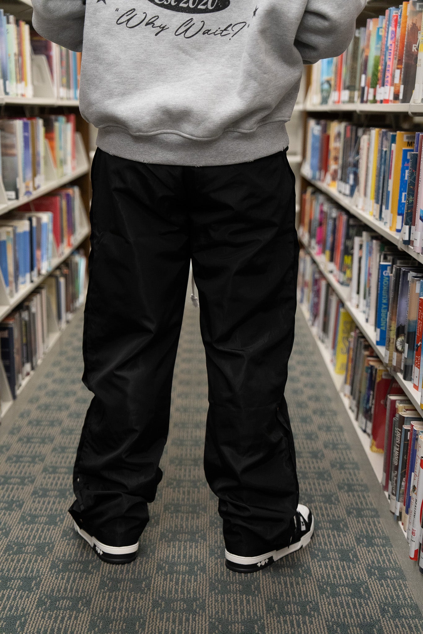 Black Nylon Pants