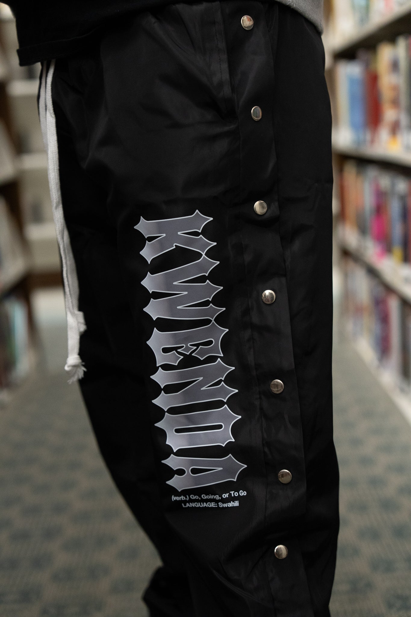 Black Nylon Pants