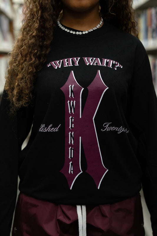 burgundy Long sleeve Tee