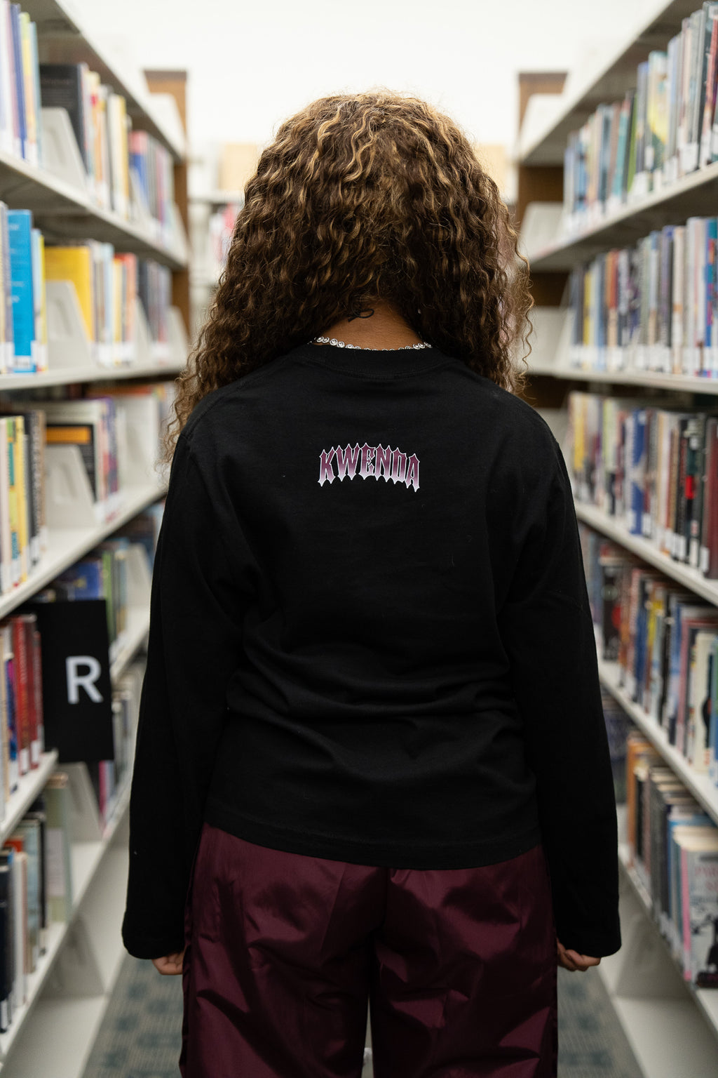burgundy Long sleeve Tee