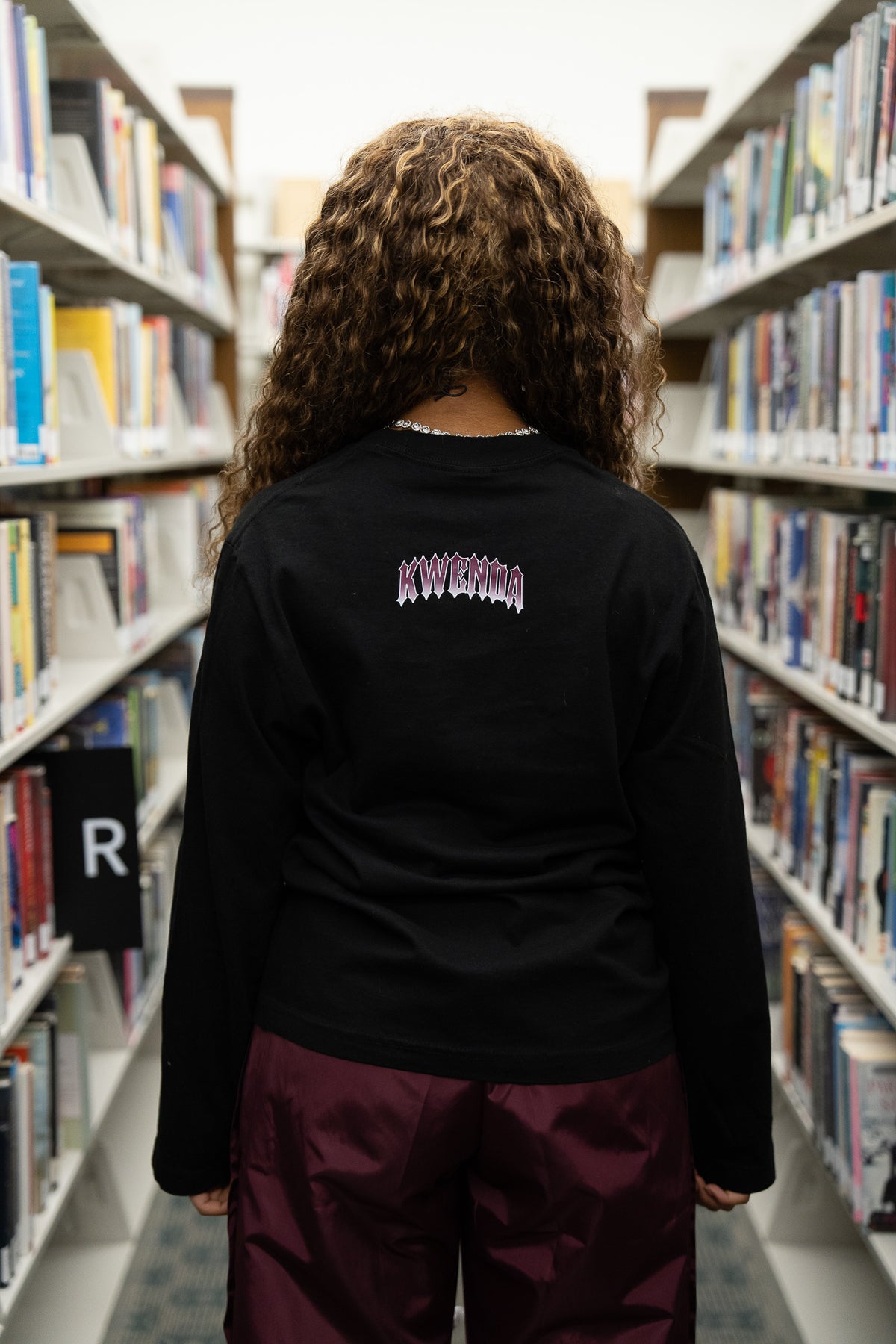 burgundy Long sleeve Tee