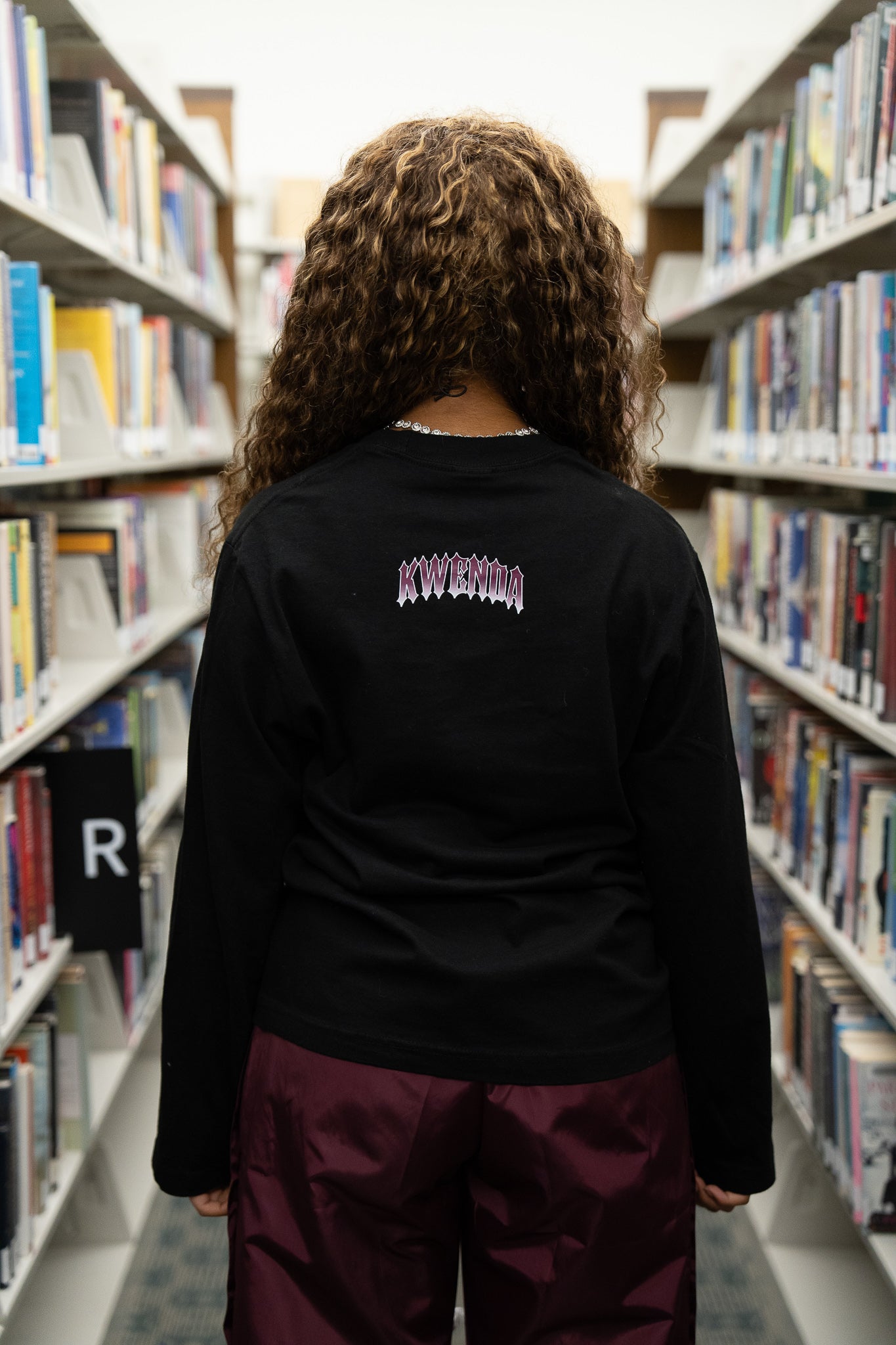 burgundy Long sleeve Tee