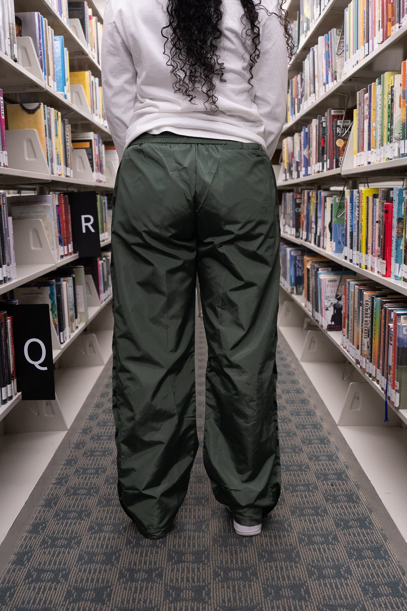 Green Nylon Pants