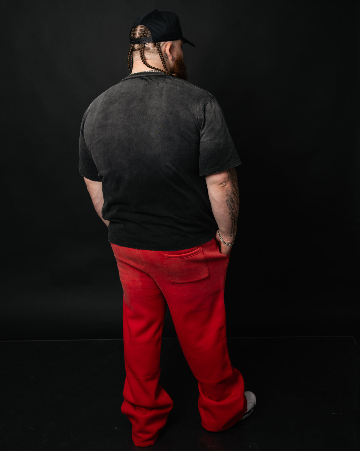 Red Faded Sweatpants