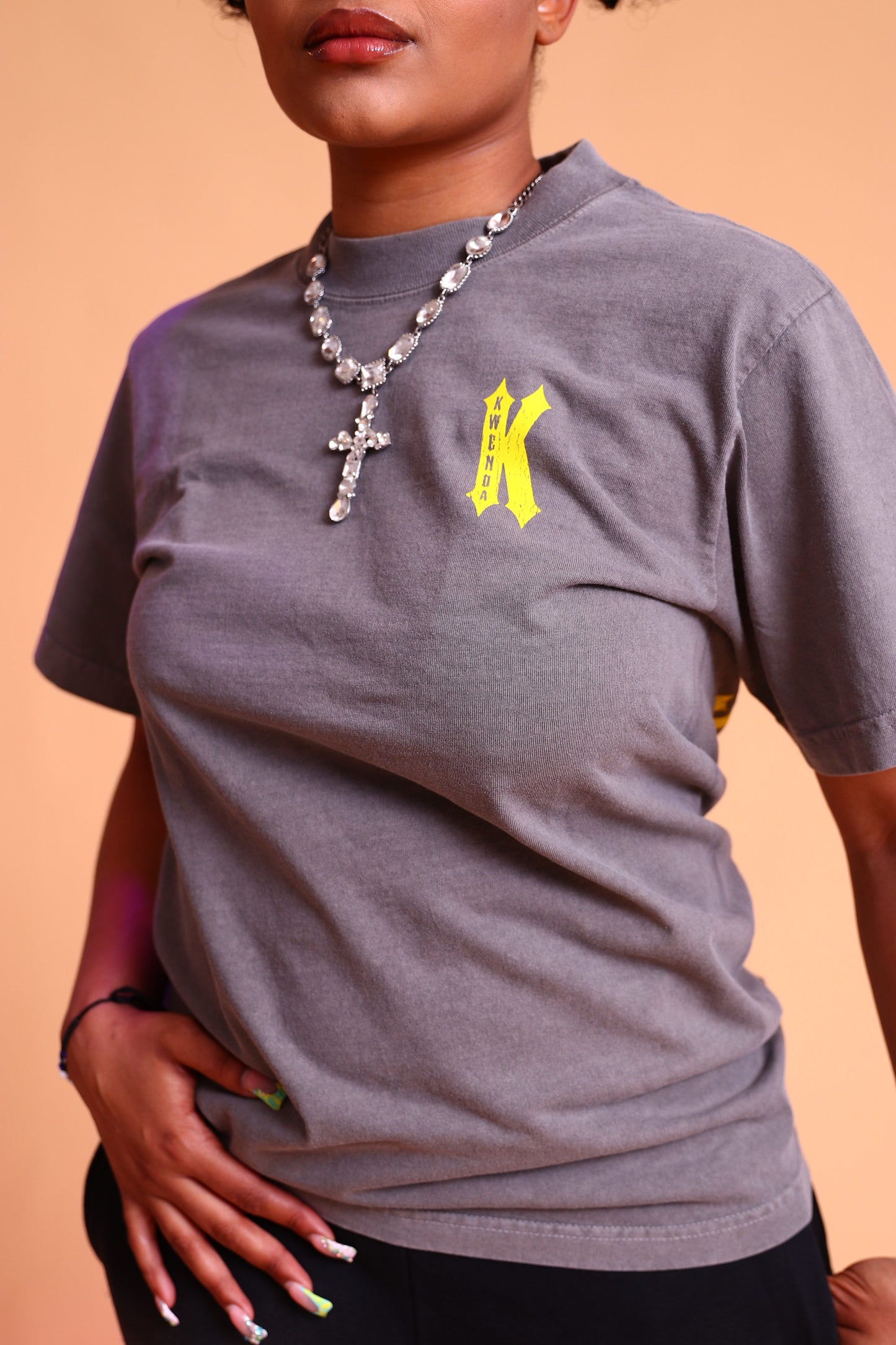 Gray & Yellow Kwenda T-Shirt