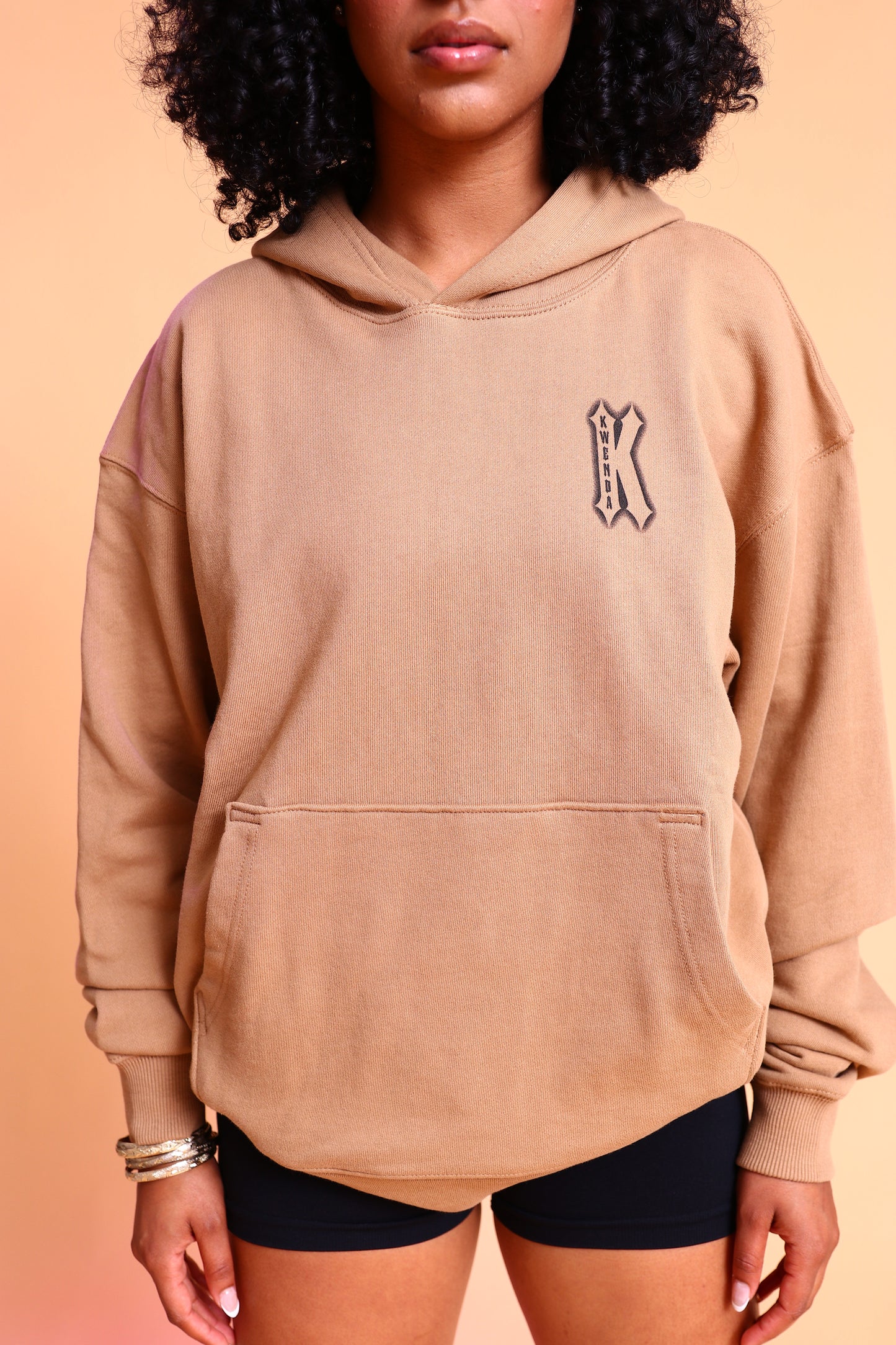 Brown "K" Pullover Hoodie