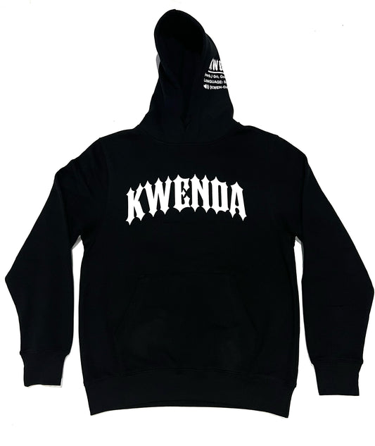 Black & White Kwenda Pullover Hoodie