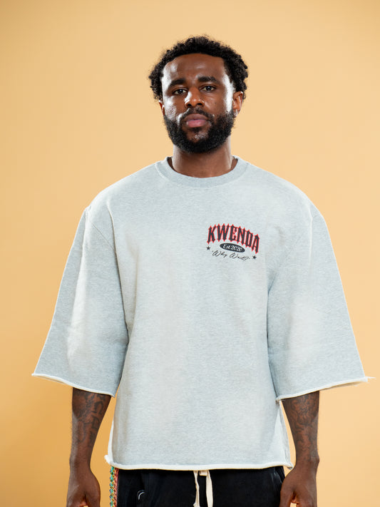 Grey Kwenda Short Sleeve Sweatshirt